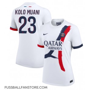 Paris Saint-Germain Randal Kolo Muani #23 Replik Auswärtstrikot Damen 2024-25 Kurzarm